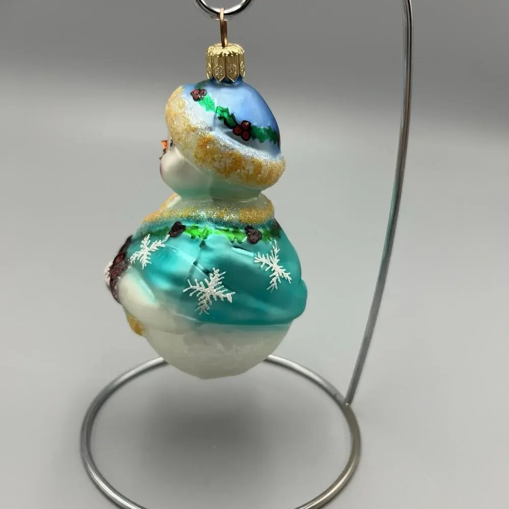 Christopher Radko Jolly Wrap Junior Hand Blown Glass Christmas Ornament 4